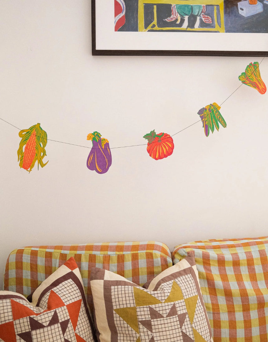 Vegetable Sewn Paper Garland No.68, East End Press