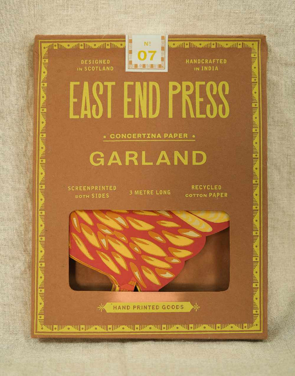 Chicken Concertina Paper Garland, East End Press Clothkits