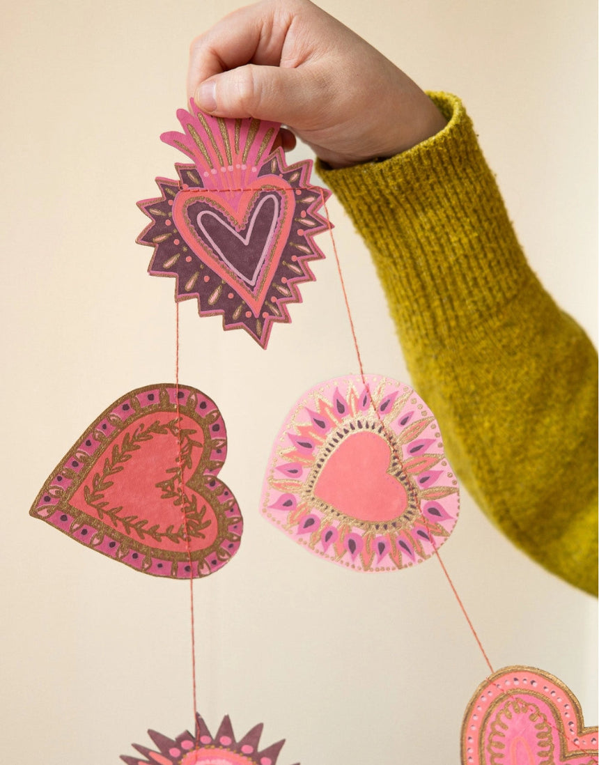 Sweet Hearts Paper Garland, East End Press