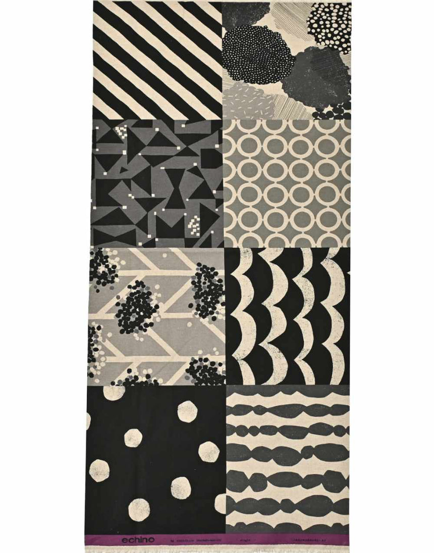 Mingle Patchwork Japanese Cotton Linen Fabric, Echino