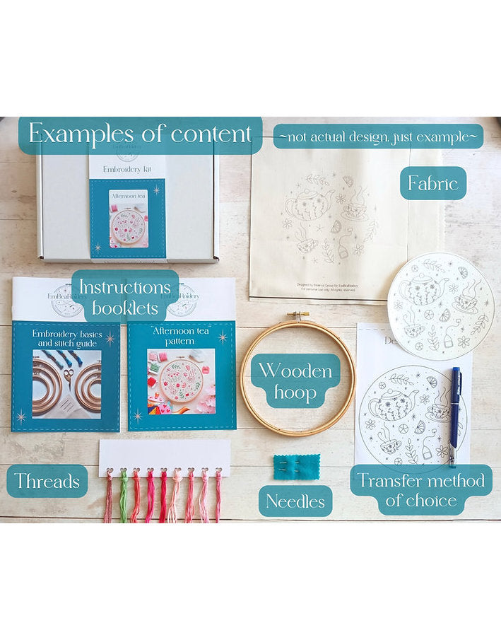 Beach Breeze Embroidery Kit, EmBeaRoidery