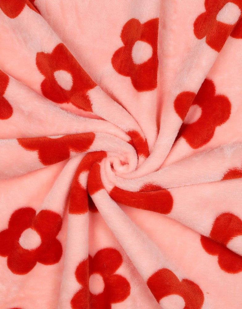 Candy Daisy Fleece Fabric