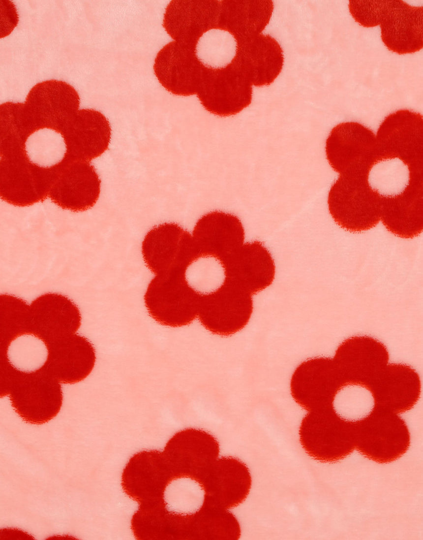 Candy Daisy Fleece Fabric