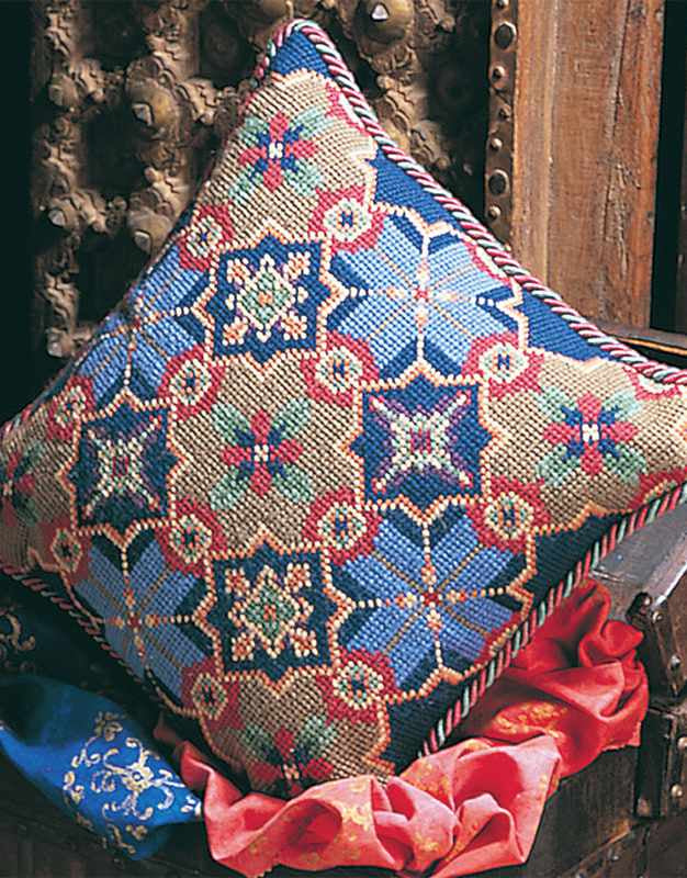 Moorish Tiles Needlepoint Tapestry Kit, Glorafilia