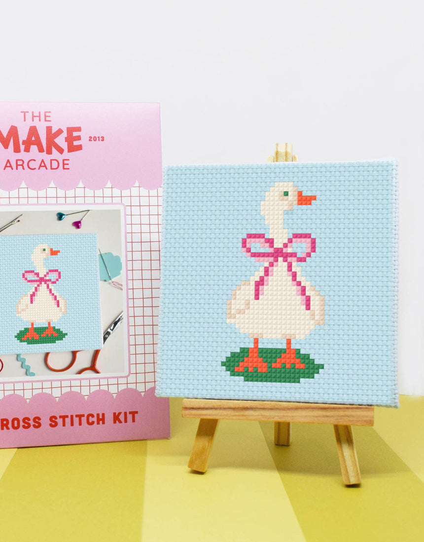 Goose Mini Cross Stitch Kit, The Make Arcade