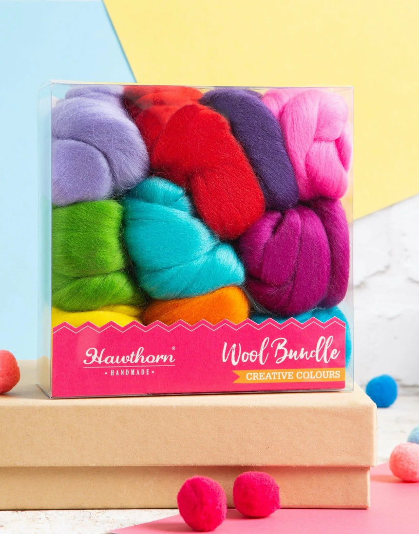 Brights Wool Bundle for Felting and Fibre Crafts