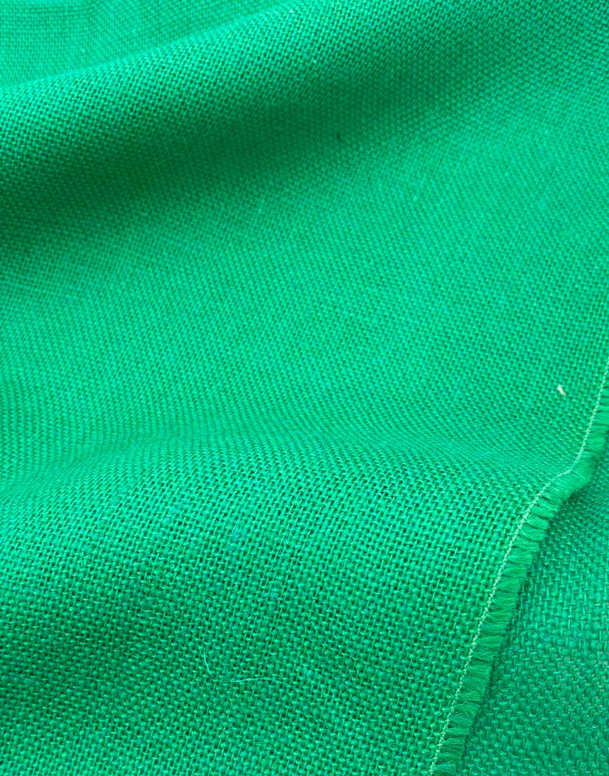 Green Natural Jute Hessian christmas Fabric