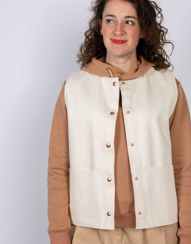 Gold Denim Jacket Sewing Pattern, I AM Patterns