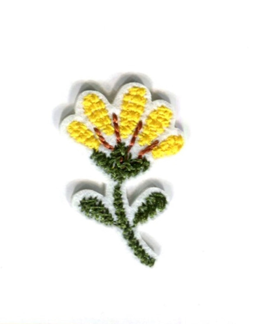 Yellow Flower Iron on Patch