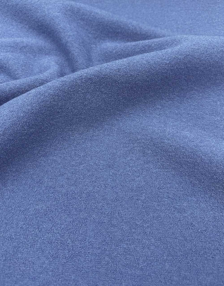 Periwinkle Blue Italian Luxury Boiled Wool