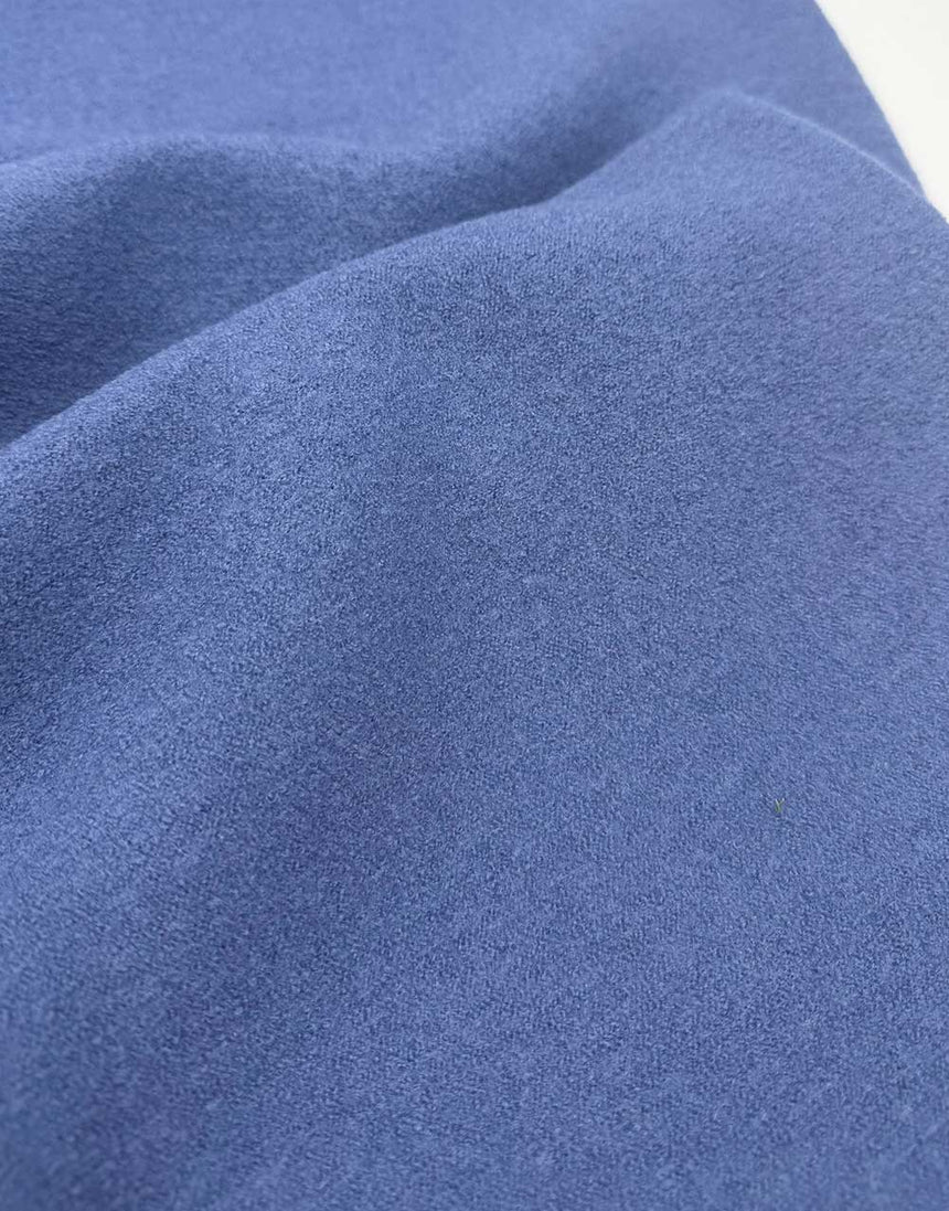 Periwinkle Blue Italian Luxury Boiled Wool