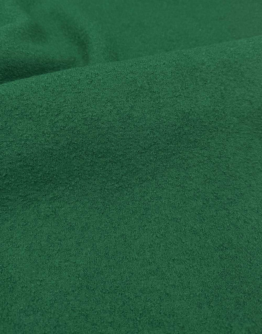 Green Italian Luxury Boiled Wool