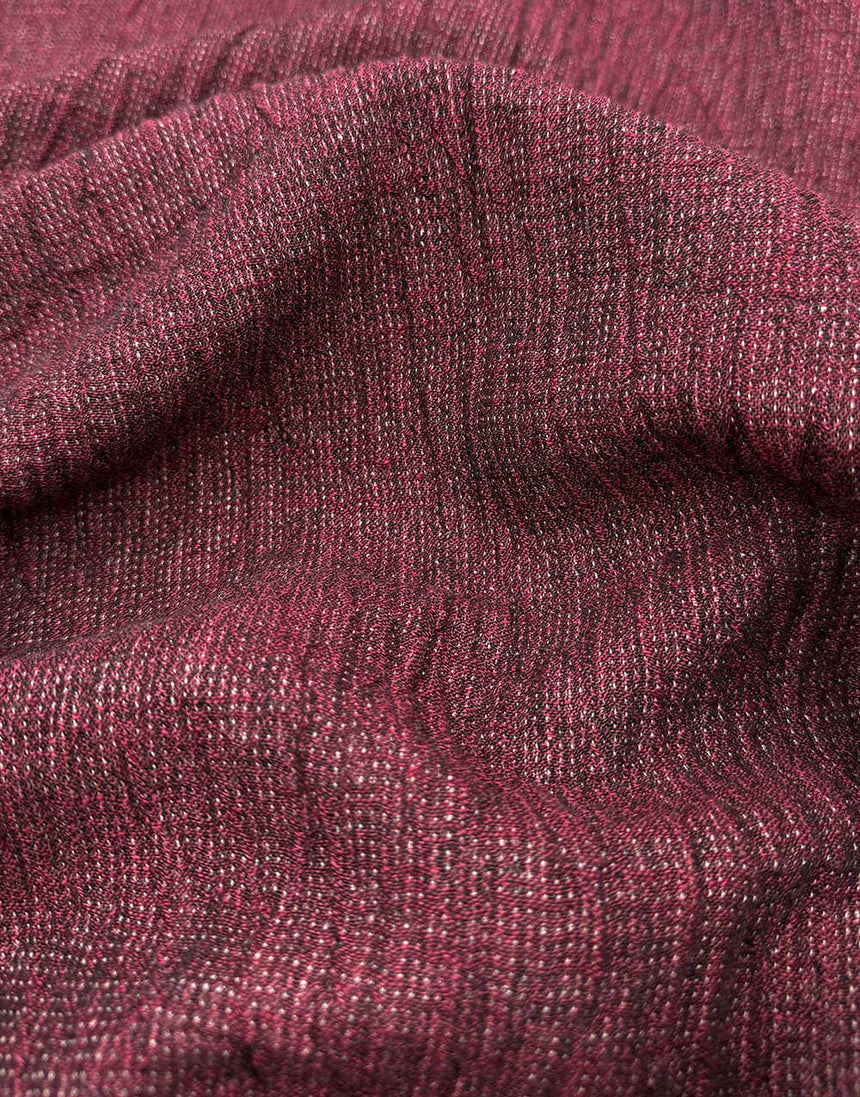 Wine Capri Linen Cotton Blend Fabric