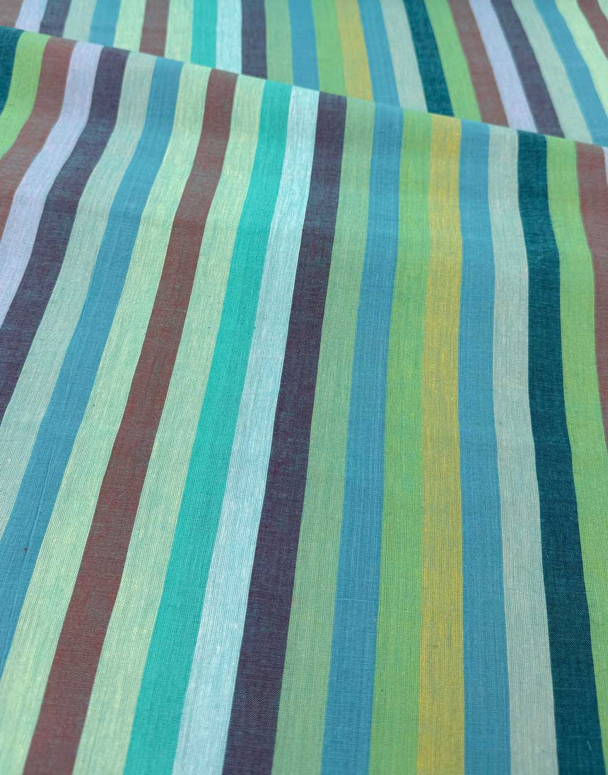 Azur Broad Stripe Woven Shot Cotton, Kaffe Fassett