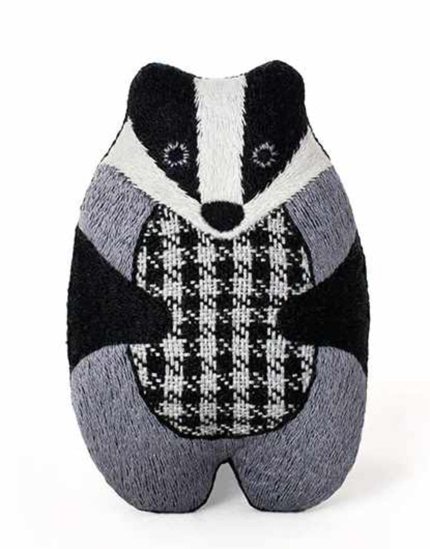 Badger Embroidered Doll Kit, Kiriki Press