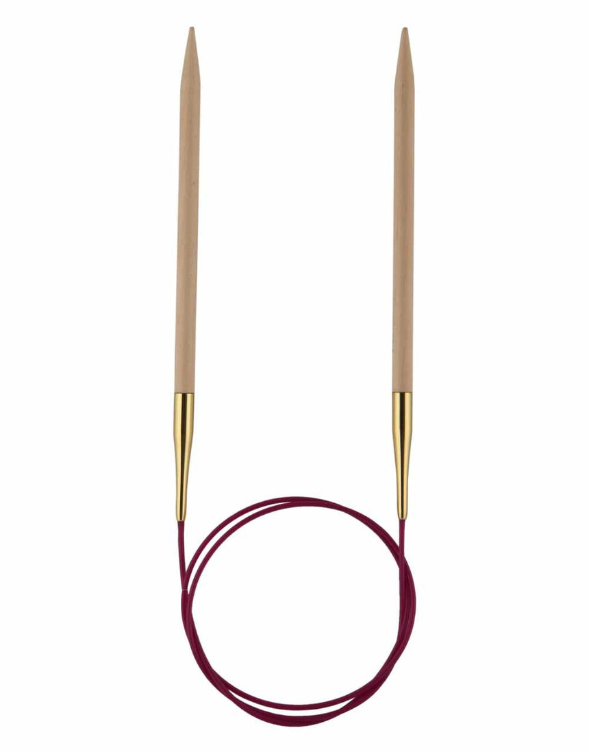 Knit Pro Basix Wooden Circular Knitting Needle, 40cm x 4.5mm