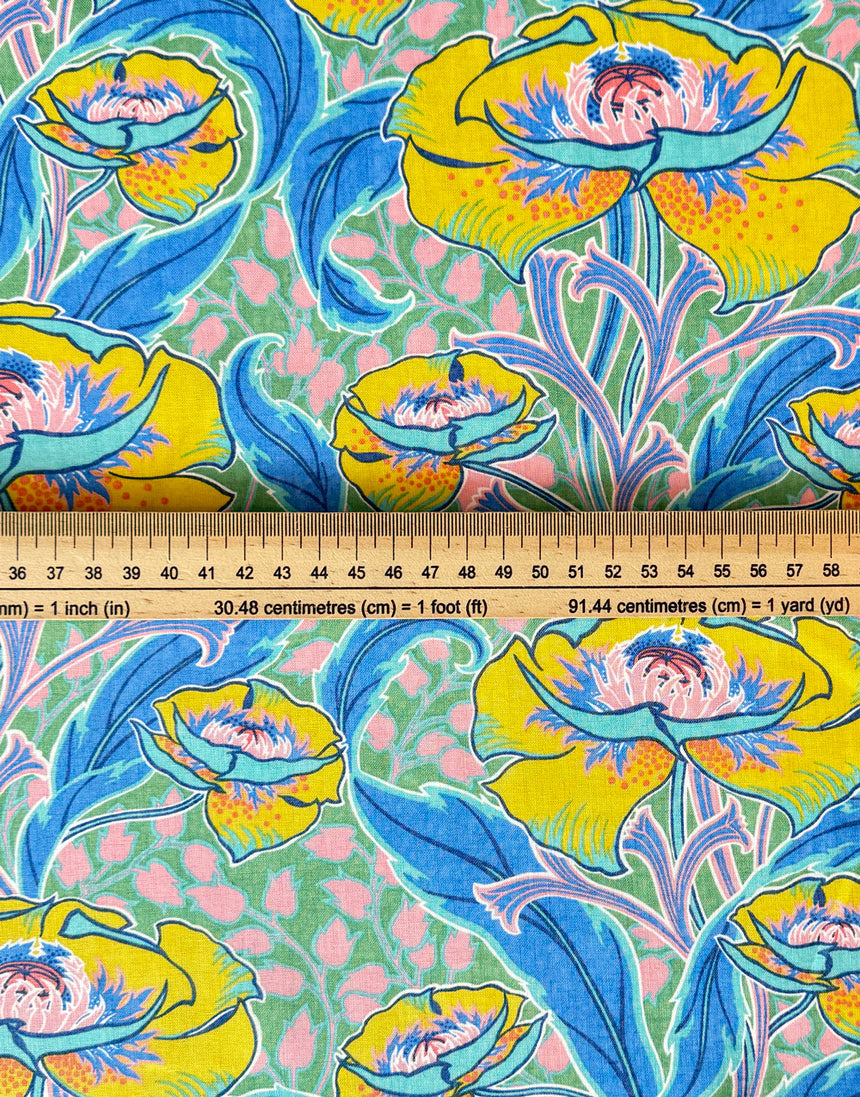 Liberty Fabrics Augusta Linen, Rossetti's Garden A