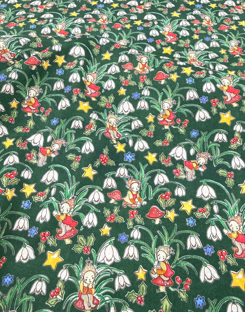 Liberty Fabrics Tana Lawn® Cotton Christmas Fabric Liberty Elves B
