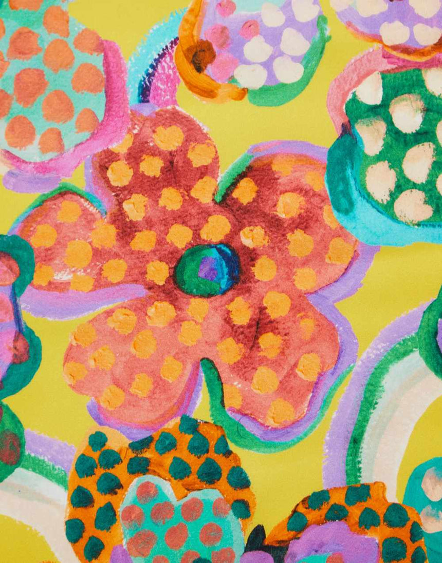 Liberty Fabrics Belgravia Silk Satin Fauvism Floral A