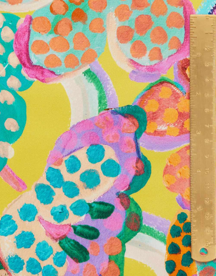 Liberty Fabrics Belgravia Silk Satin Fauvism Floral A