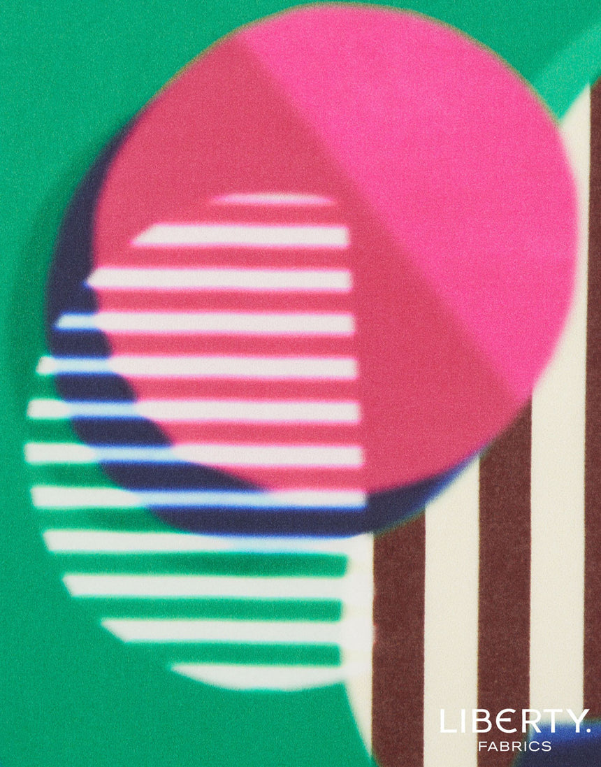 Liberty Fabrics Belgravia Silk Satin Fabric, Style Memphis A