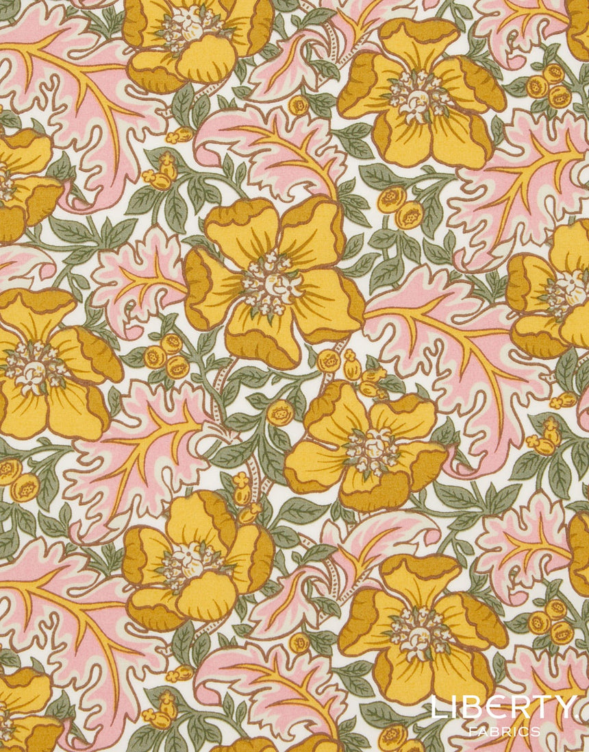 Liberty Cotton Poplin Fabric, Millie Francesca B