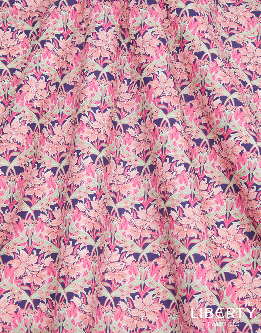 Liberty Cotton Poplin Fabric, Webb Mews A