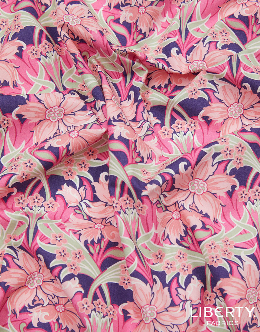 Liberty Cotton Poplin Fabric, Webb Mews A
