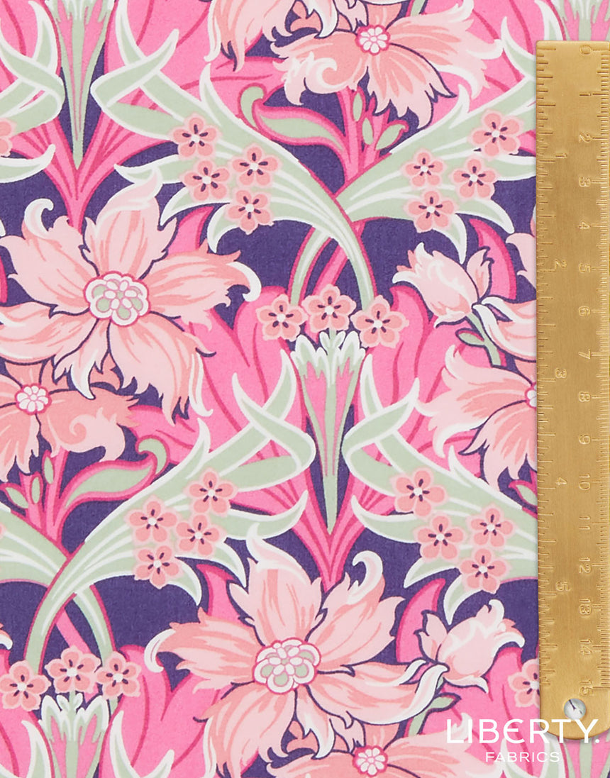 Liberty Cotton Poplin Fabric, Webb Mews A