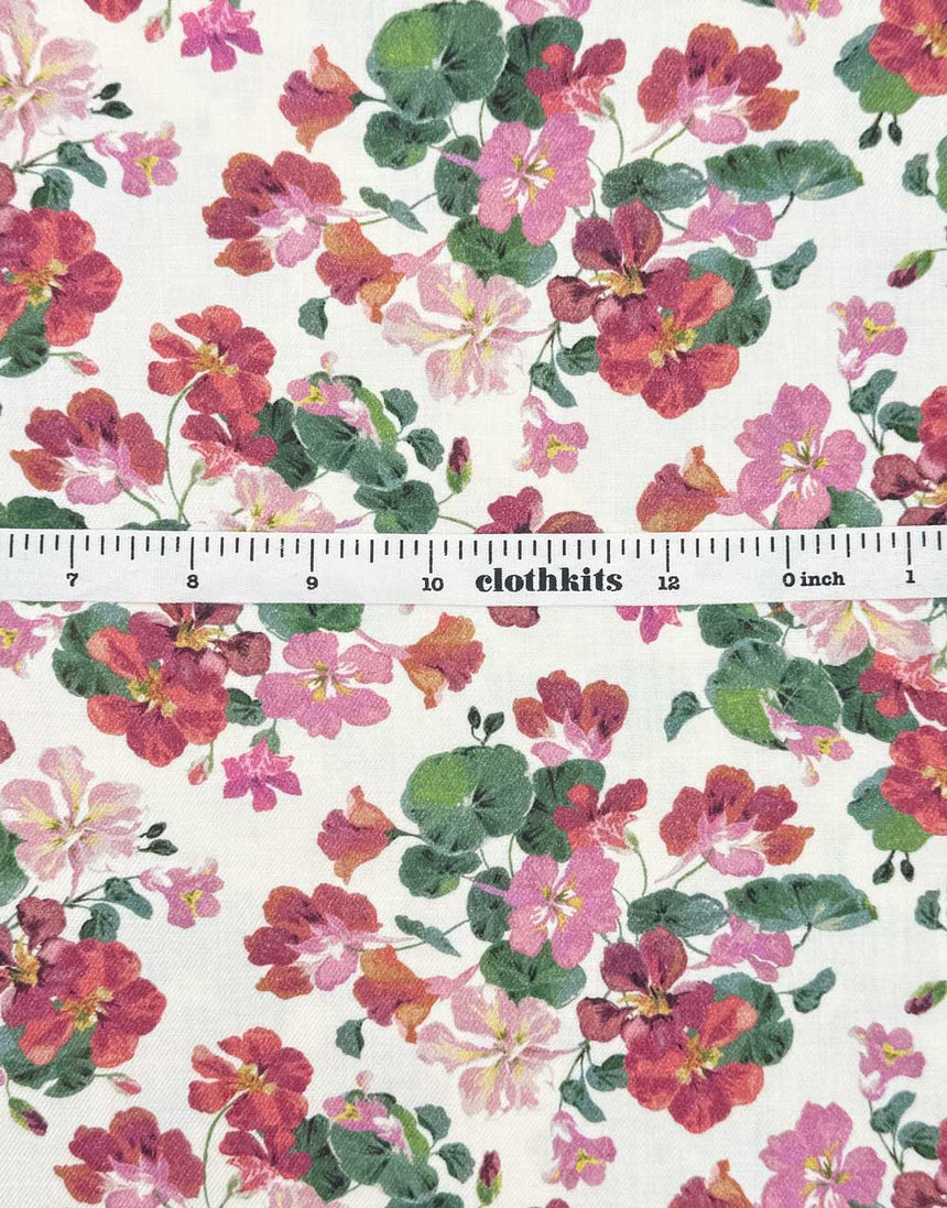 Liberty Fabrics Lantana Cotton & Wool Blend, Painted Nasturtium B