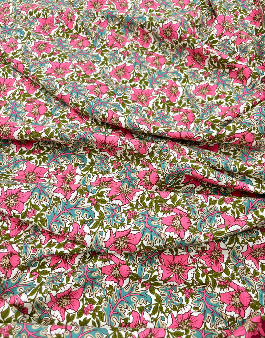 Liberty Fabrics Lantana Cotton & Wool Blend Fabric, Mille Francesca A