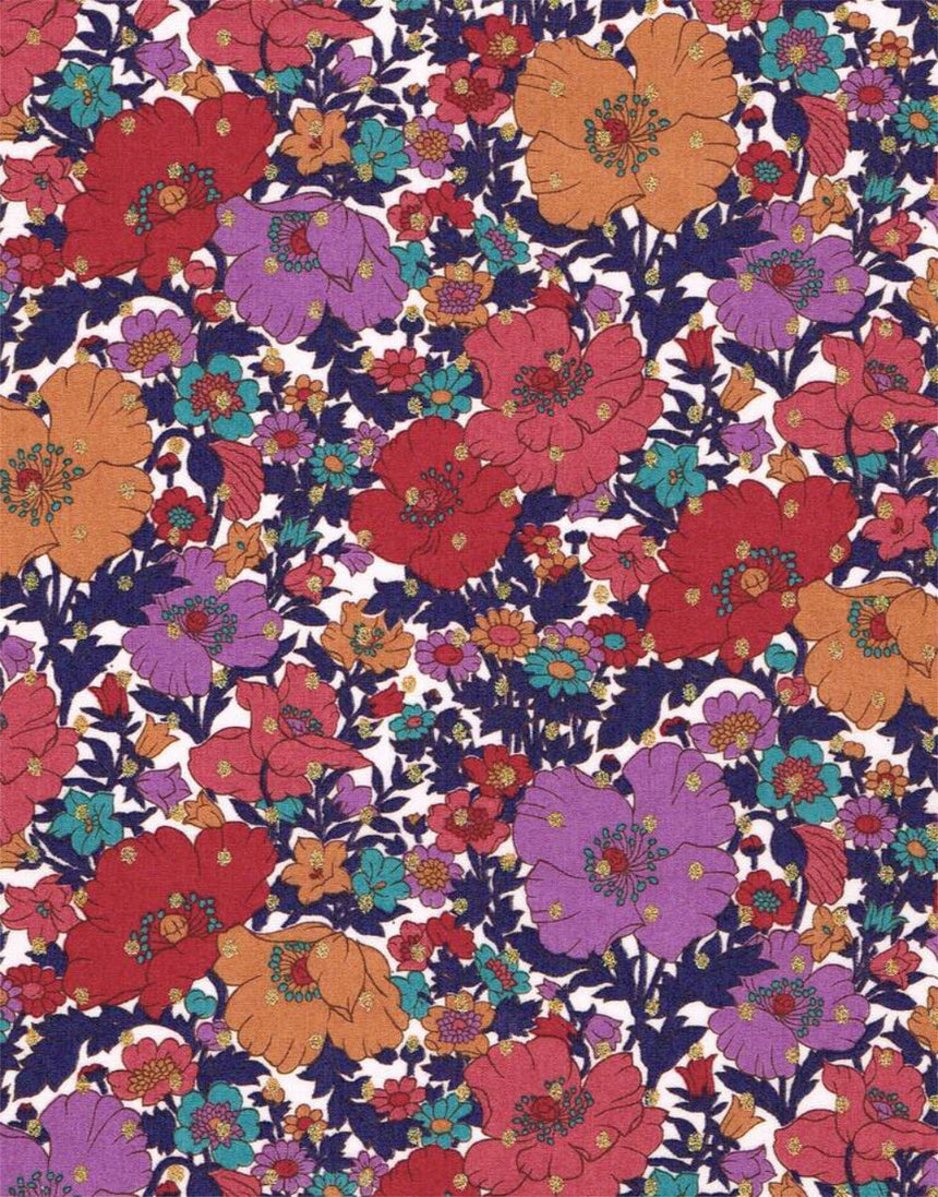 Liberty Fabrics Tana Lawn® Meadow Song Metallic Spot A