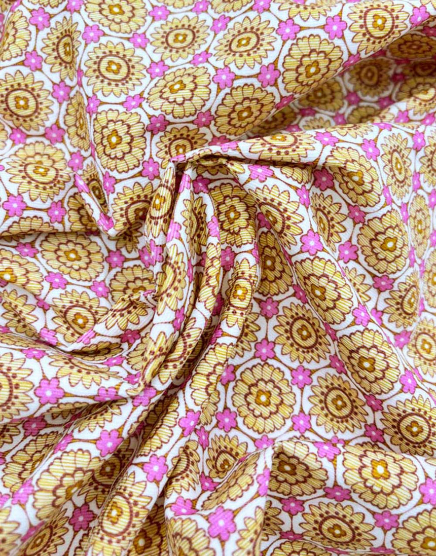 Liberty Fabrics Rossmore Cotton Corduroy Fabric, Inez Mio A