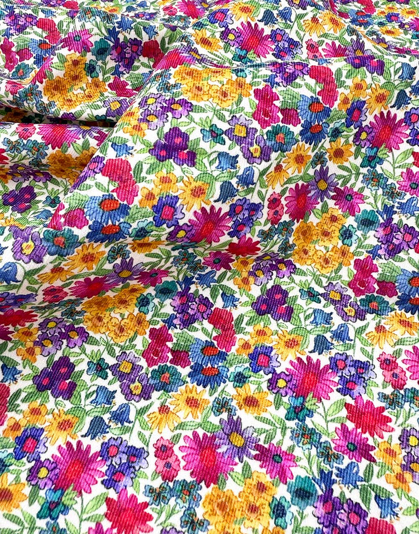 Liberty Fabrics Rossmore Cotton Corduroy Fabric, Sandra Spring B