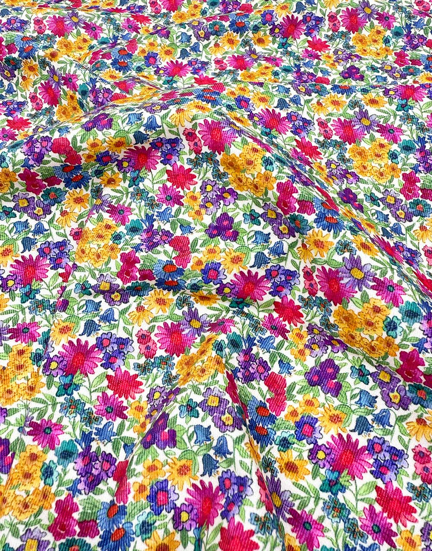 Liberty Fabrics Rossmore Cotton Corduroy Fabric, Sandra Spring B