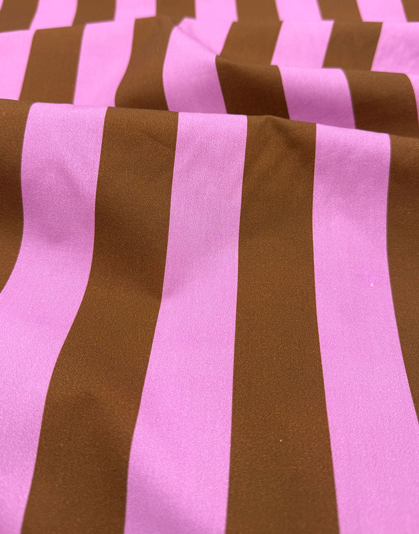 Neapolitan Stripe, Cotton Poplin Fabric, Light and Lush