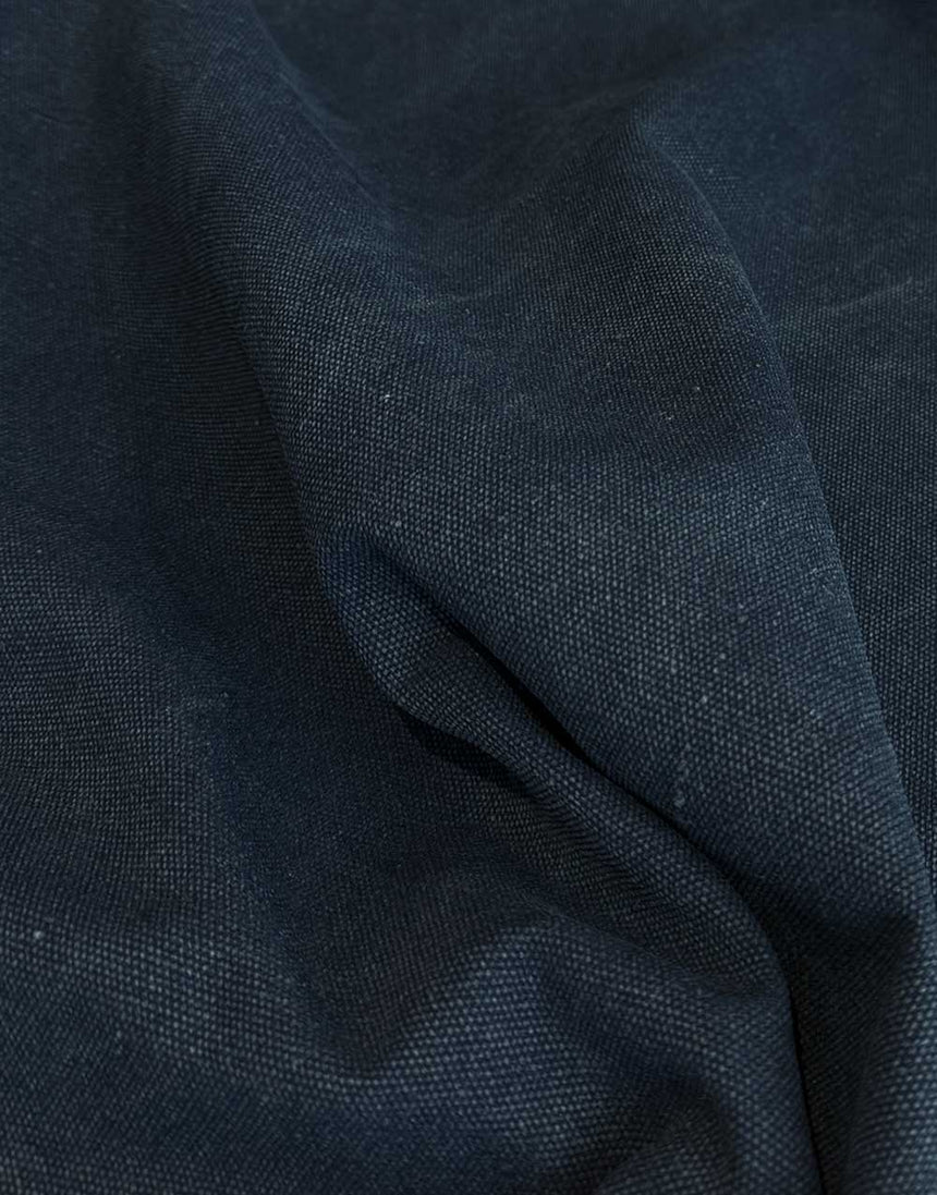 Midnight Blue Heavy Canvas Fabric, Light & Lush