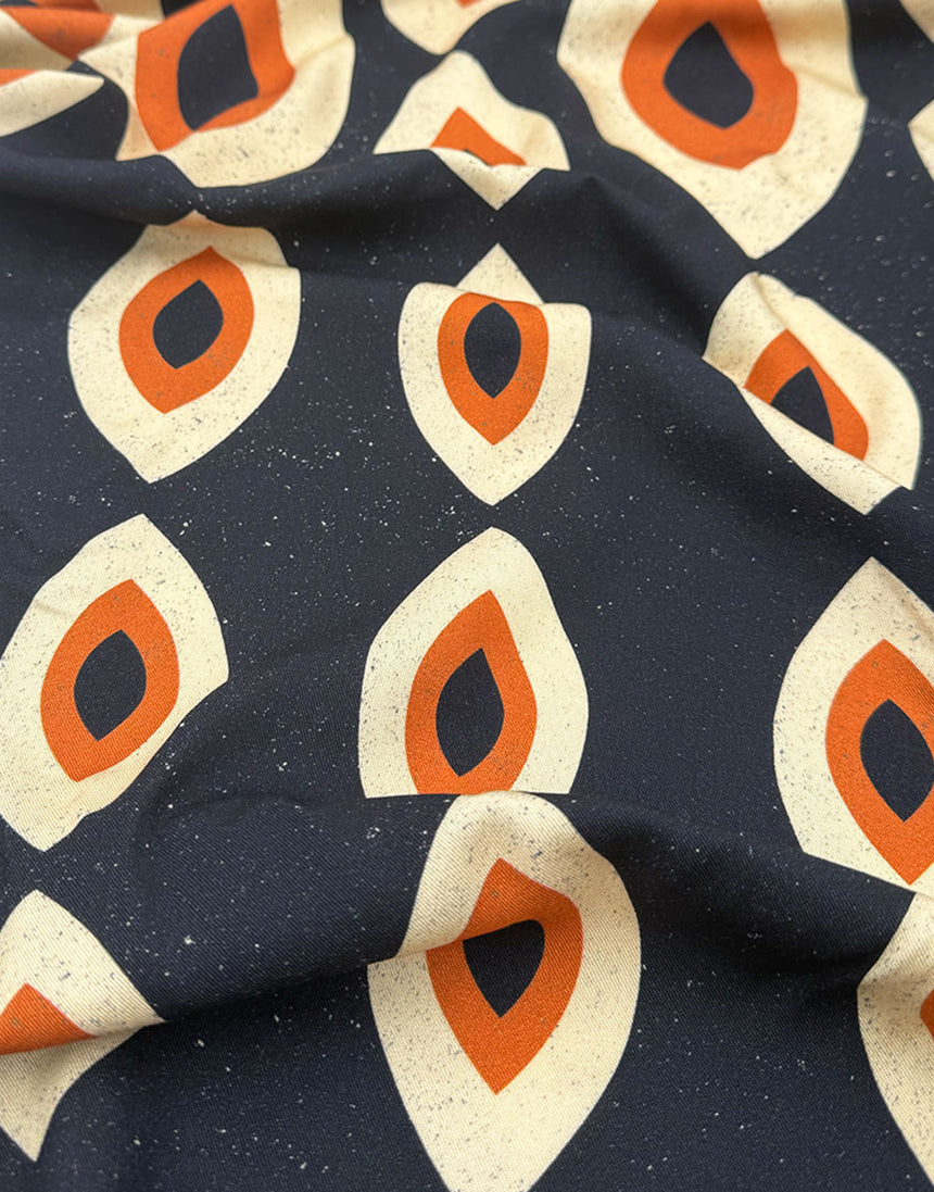 Cognac Mirage Light & Lush Viscose Fabric