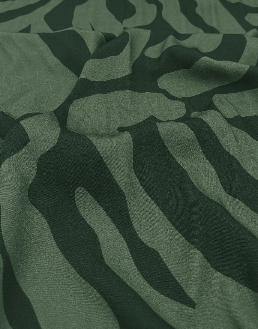 Olive Contour Light & Lush Viscose Fabric