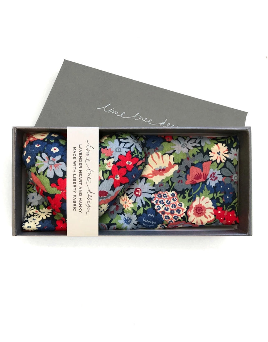 Liberty Lavender Heart & Hanky Gift Box, Thorpe