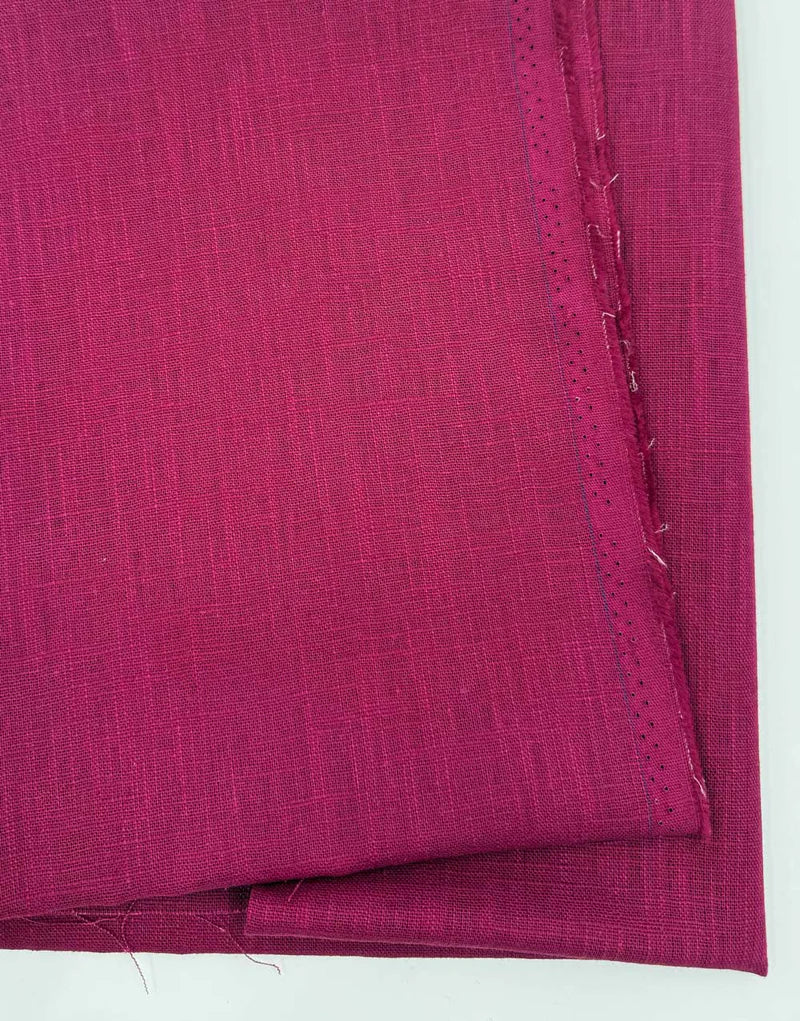 Remnant 1.6m - Pomegranate Washed Linen-Handle Fabric