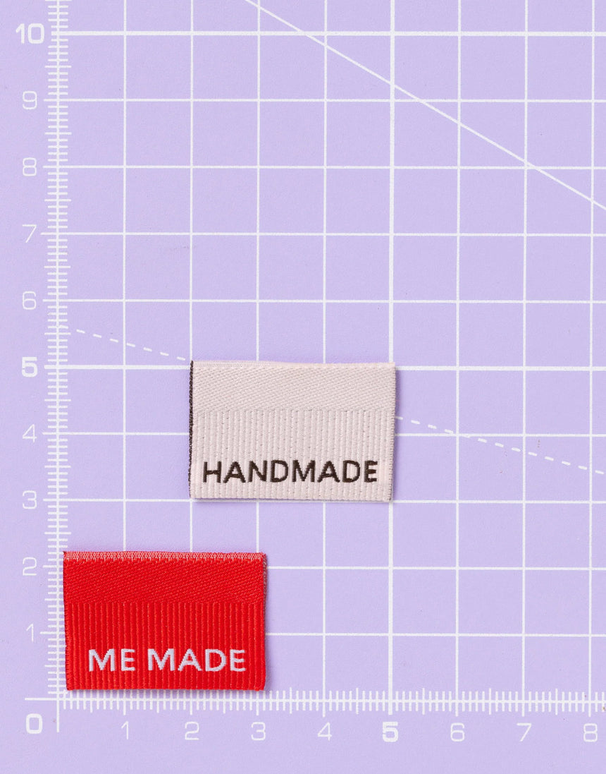 Me Made / Handmade, Woven Sewing Labels - Pack of 6