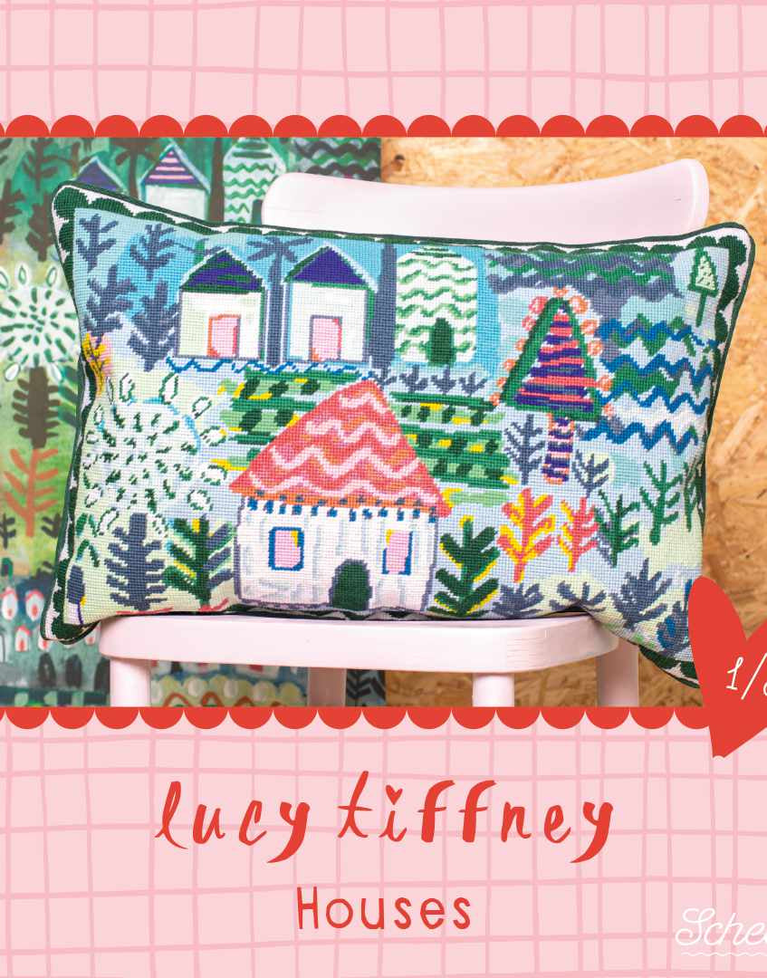 Scheepjes Lucy Tiffney Behang Verzameling  60x40cm  Lagoon Tapijtwerk Kit Voor Muur Decoratie 1 Set 906291103