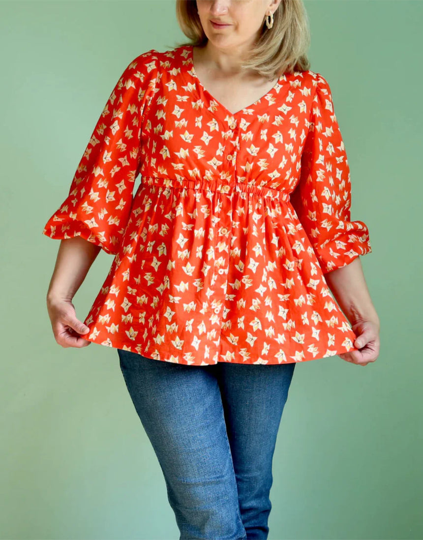 Sapphire Dress & Top Sewing Pattern, Made by Rae