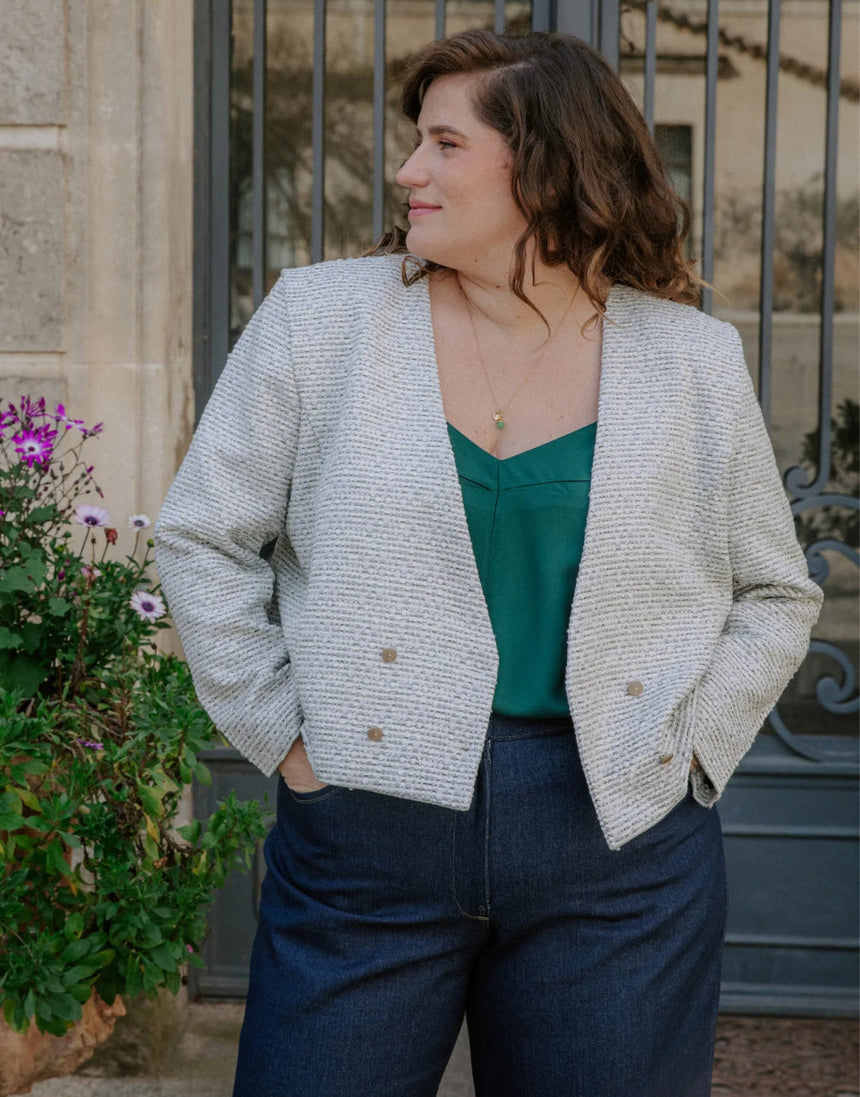 Damas Spencer Jacket Sewing Pattern, Maison Fauve