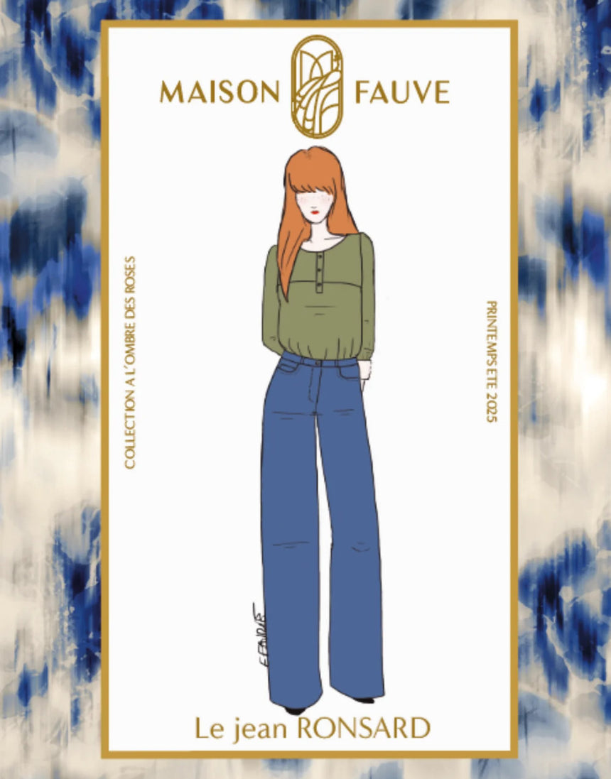 Ronsard Jeans Sewing Pattern, Maison Fauve