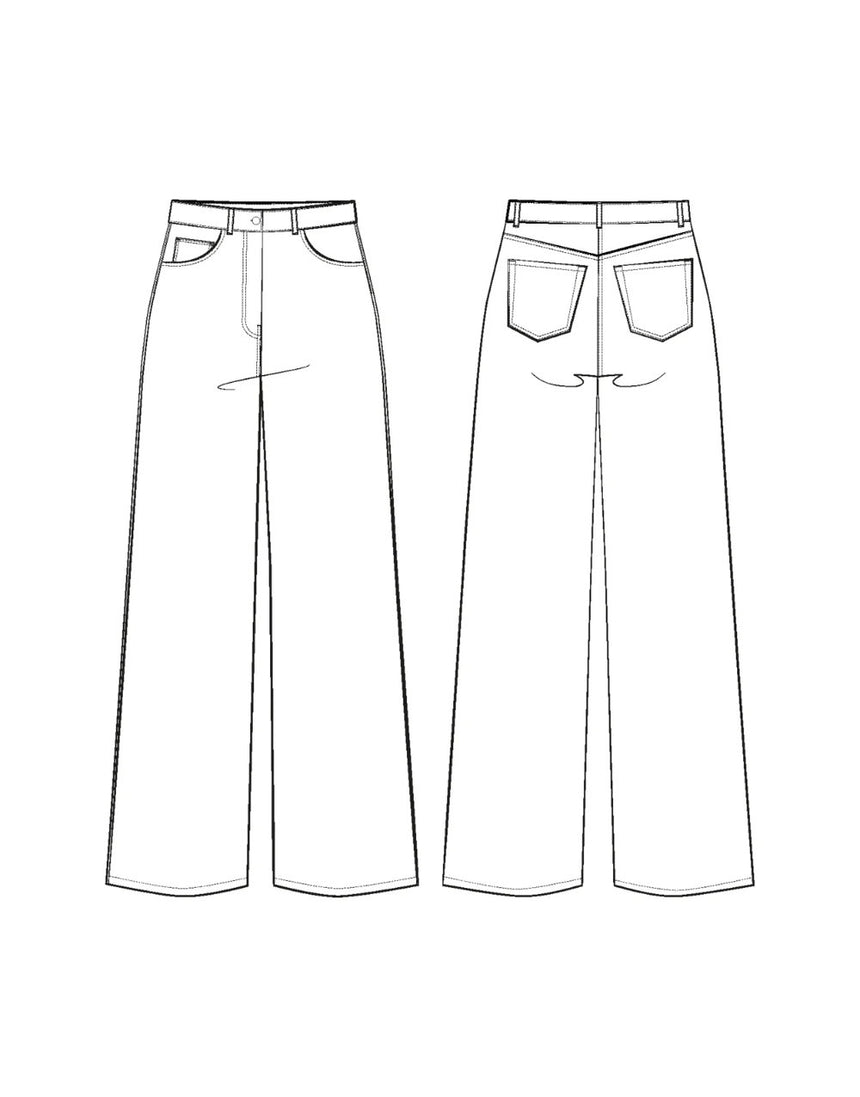 Ronsard Jeans Sewing Pattern, Maison Fauve