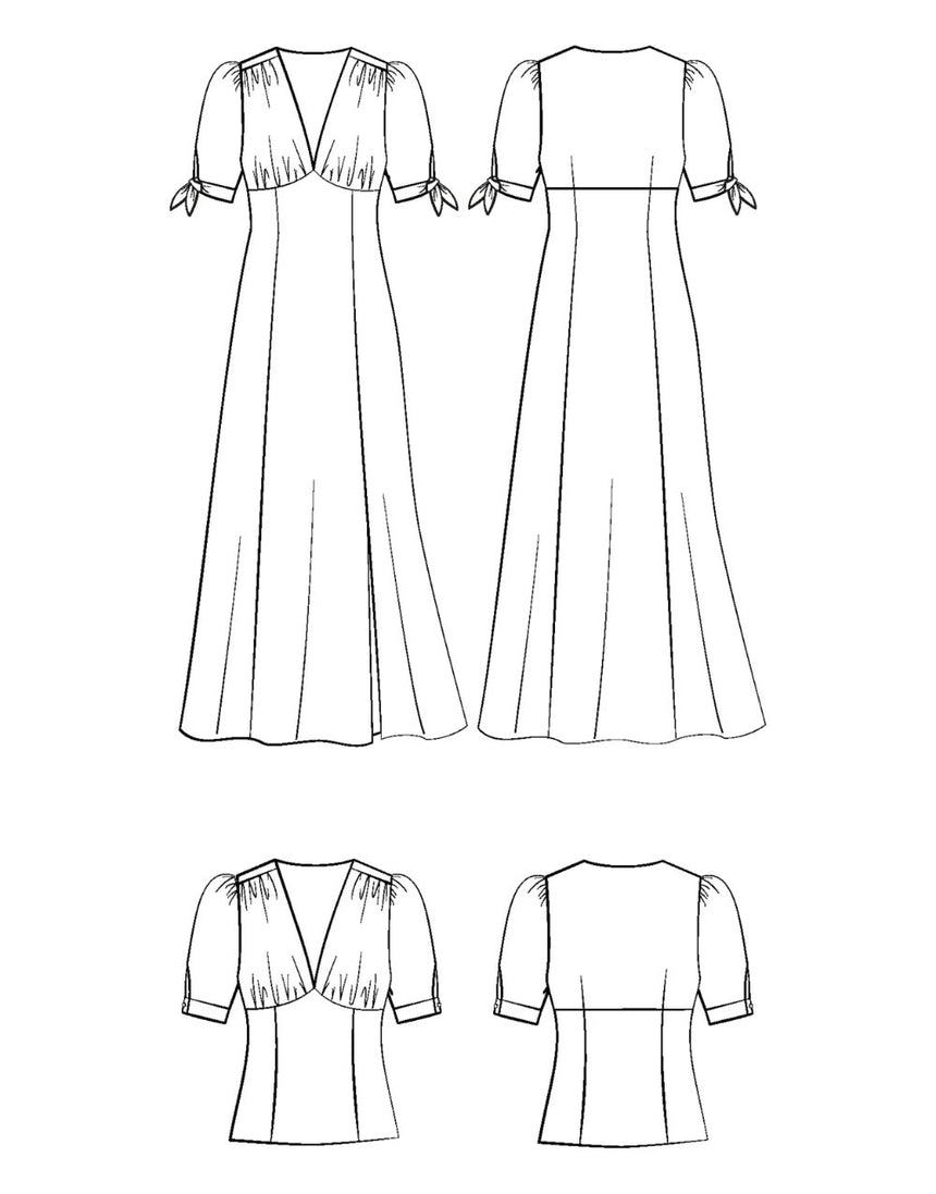 Rosalie Dress Sewing Pattern, Maison Fauve