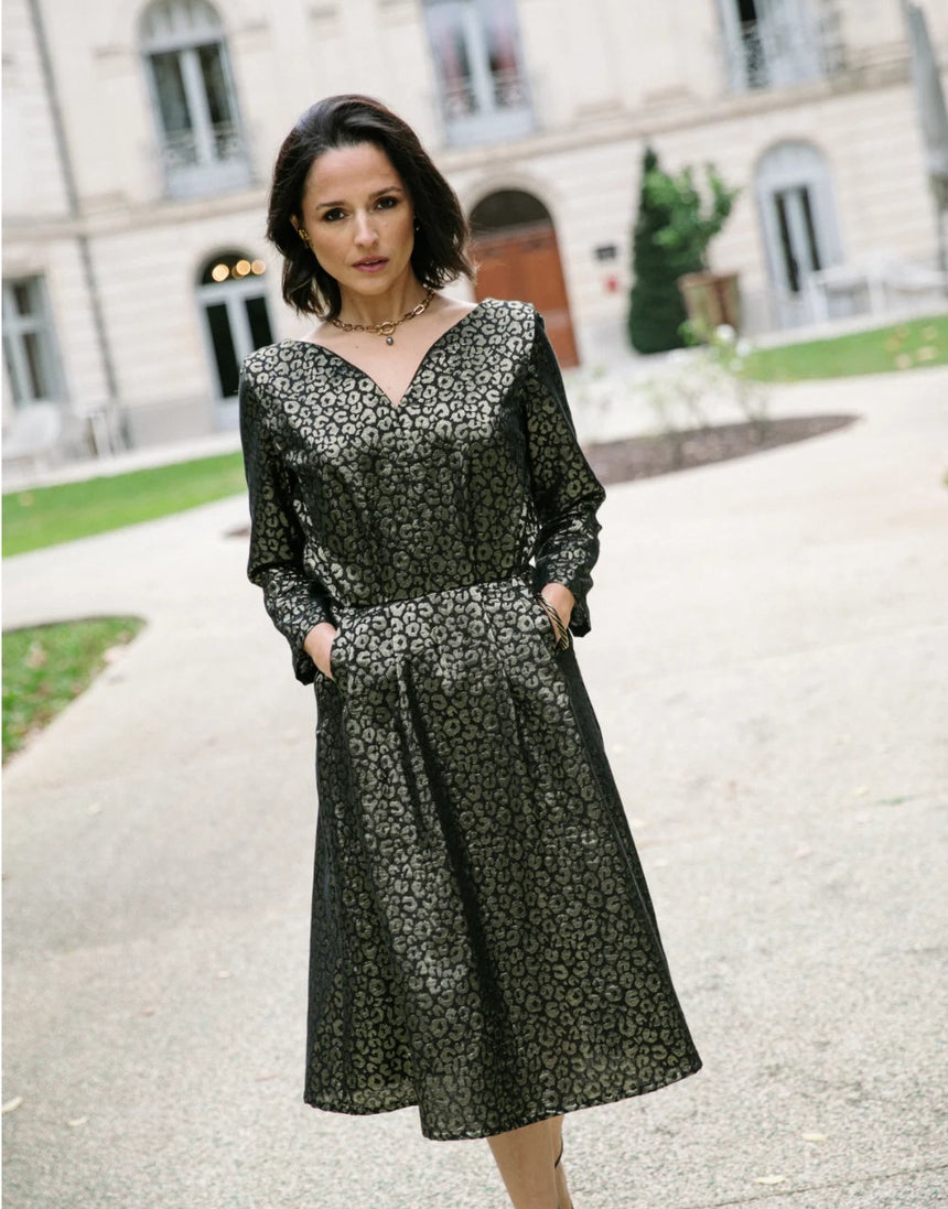 Notte Dress Paper Sewing Pattern, Maison Fauve