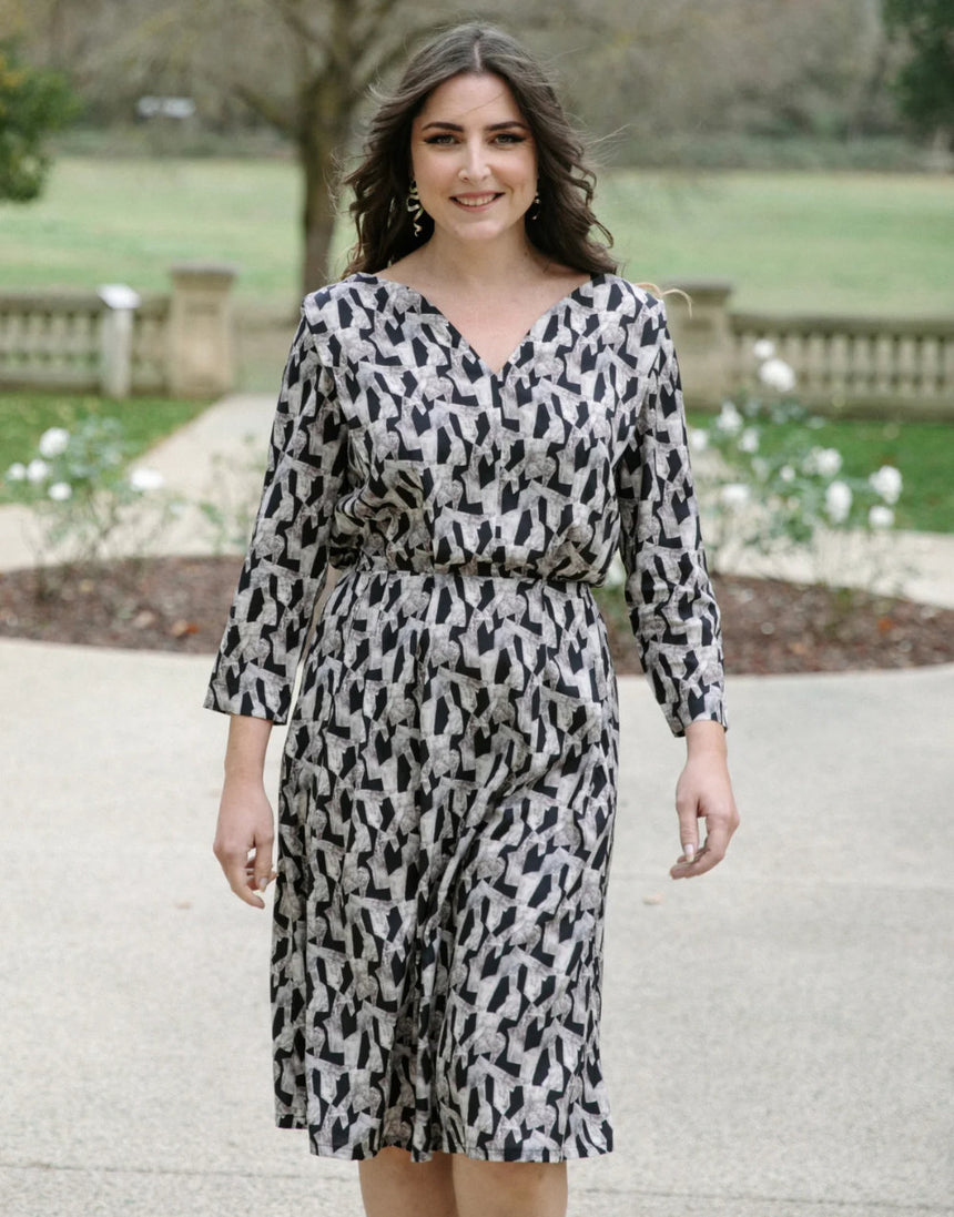 Notte Dress Paper Sewing Pattern, Maison Fauve